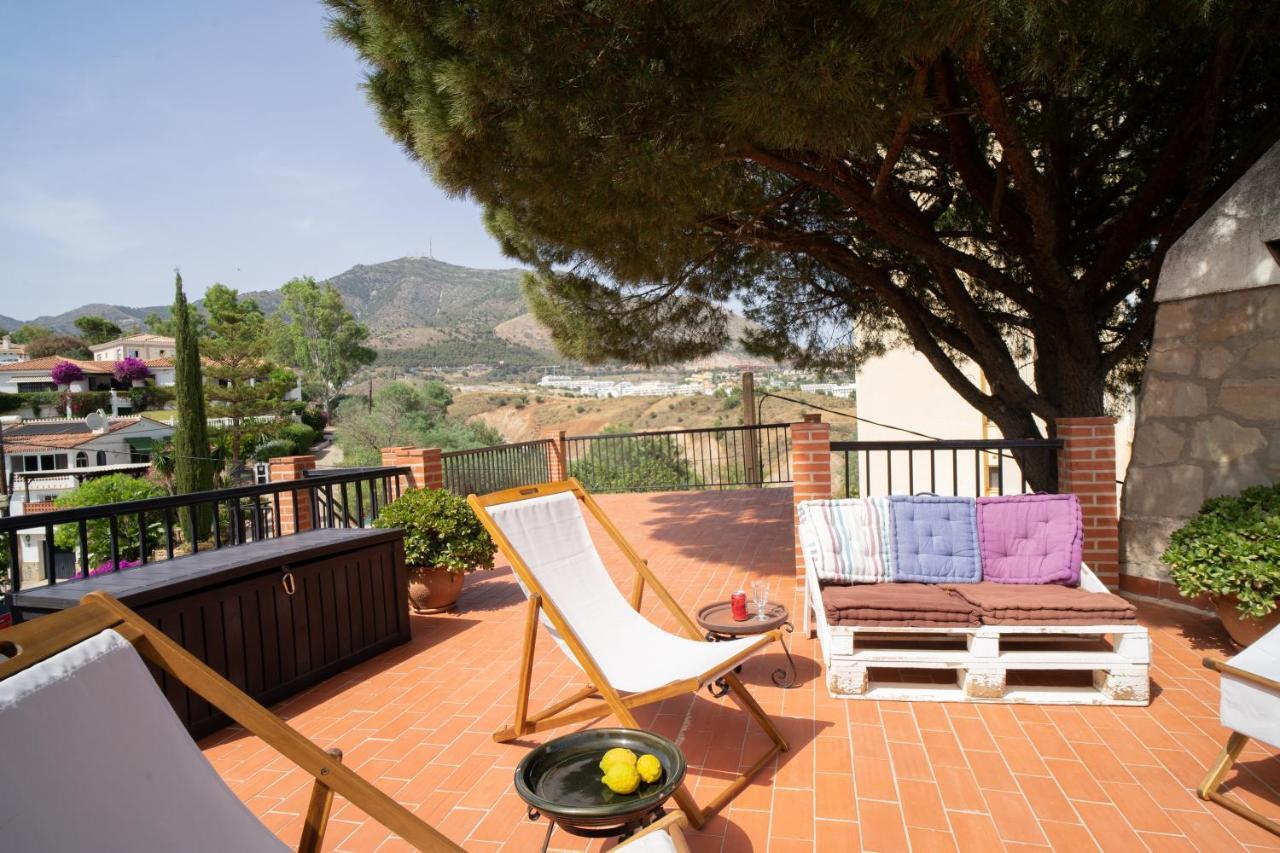 Casa Ancladero Big Rooftop Terrace, 2 Bedroom Guesthouse W Garden And View Fuengirola Dış mekan fotoğraf