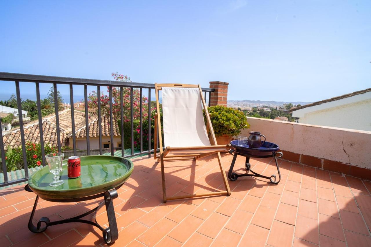 Casa Ancladero Big Rooftop Terrace, 2 Bedroom Guesthouse W Garden And View Fuengirola Dış mekan fotoğraf