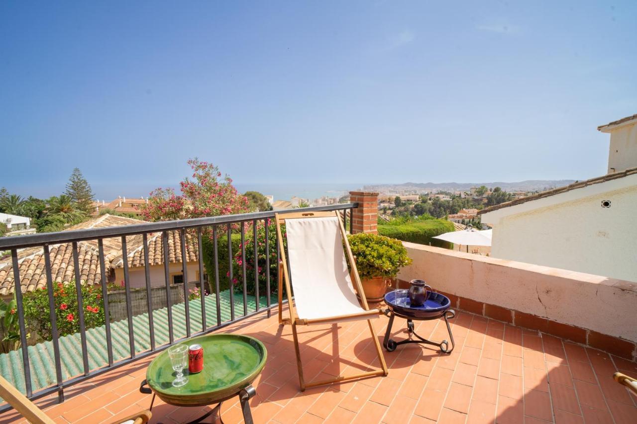 Casa Ancladero Big Rooftop Terrace, 2 Bedroom Guesthouse W Garden And View Fuengirola Dış mekan fotoğraf