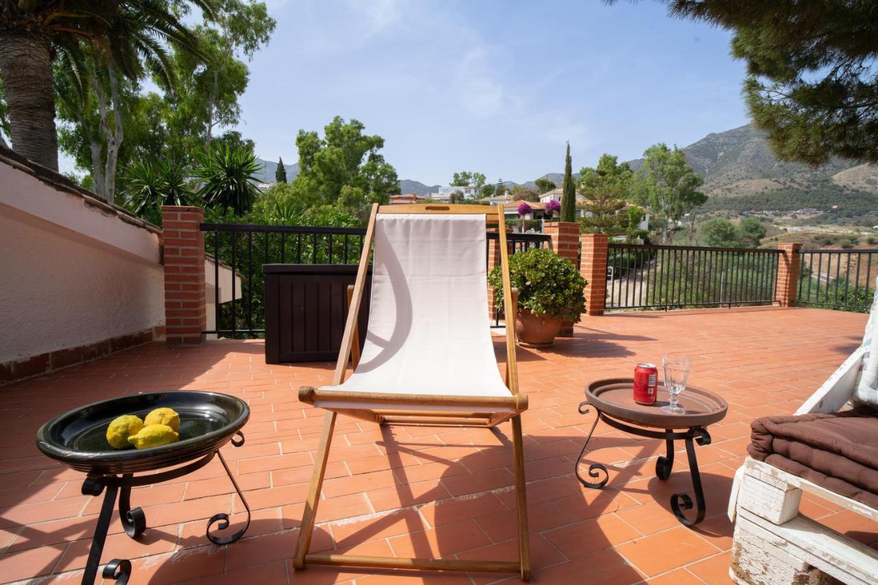 Casa Ancladero Big Rooftop Terrace, 2 Bedroom Guesthouse W Garden And View Fuengirola Dış mekan fotoğraf
