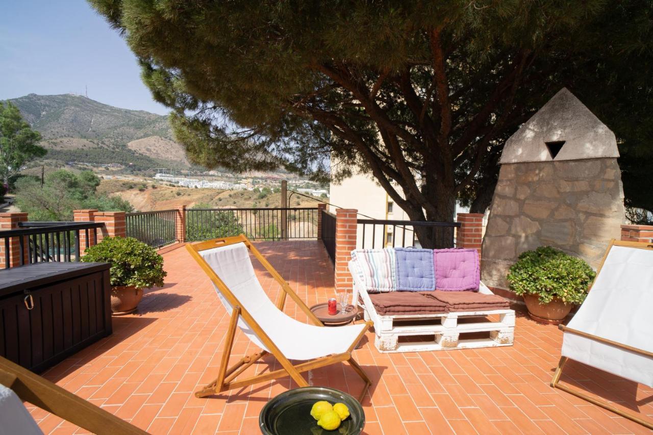 Casa Ancladero Big Rooftop Terrace, 2 Bedroom Guesthouse W Garden And View Fuengirola Dış mekan fotoğraf